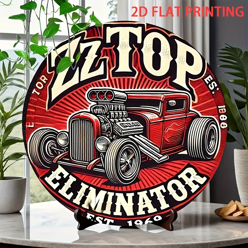 Vintage Collectible Plates - 2D フラット、1個 ZZ Top エリミネーター ホットロッド