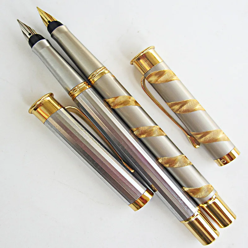 Vintage Collectible Pens - 古いヴィンテージの希少な永勝820万年筆、金属棒付きの細いペン先、オフィス、日常の文具コレクション、新品