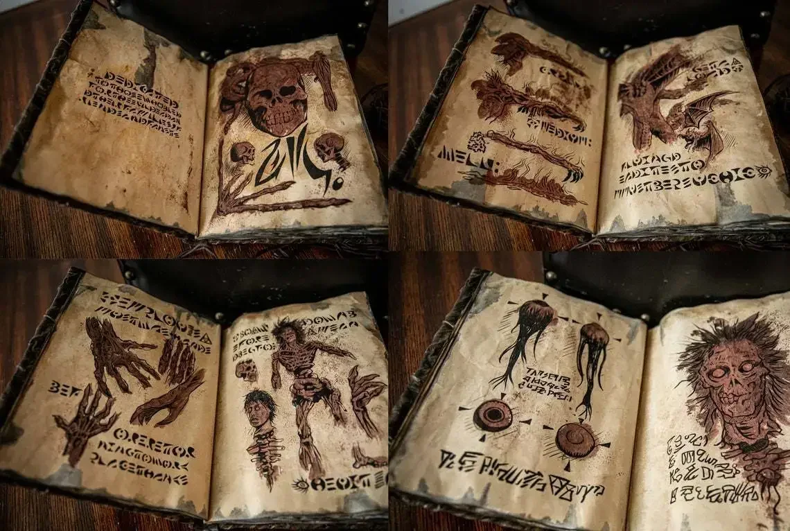 ヴィンテージ・ネクロノミコン - 黒魔術召喚書、25ページの - Vintage Collectible Books のレビューと価格