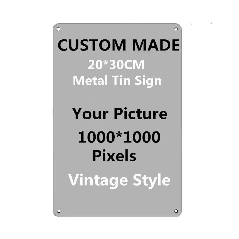 パーソナライズされたカスタムメタルティンサイン 20x30c - Vintage Collectible Plates のレビューと価格