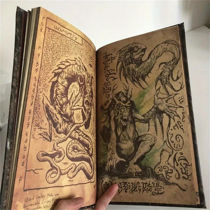 ヴィンテージ・ネクロノミコン - 黒魔術召喚書、25ページの - Vintage Collectible Books のレビューと価格