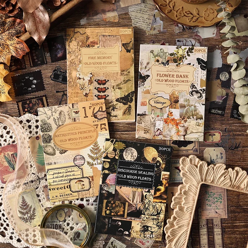 20枚入りヴィンテージダイカットステッカーブック、カット不要 - Vintage Collectible Books のレビューと価格
