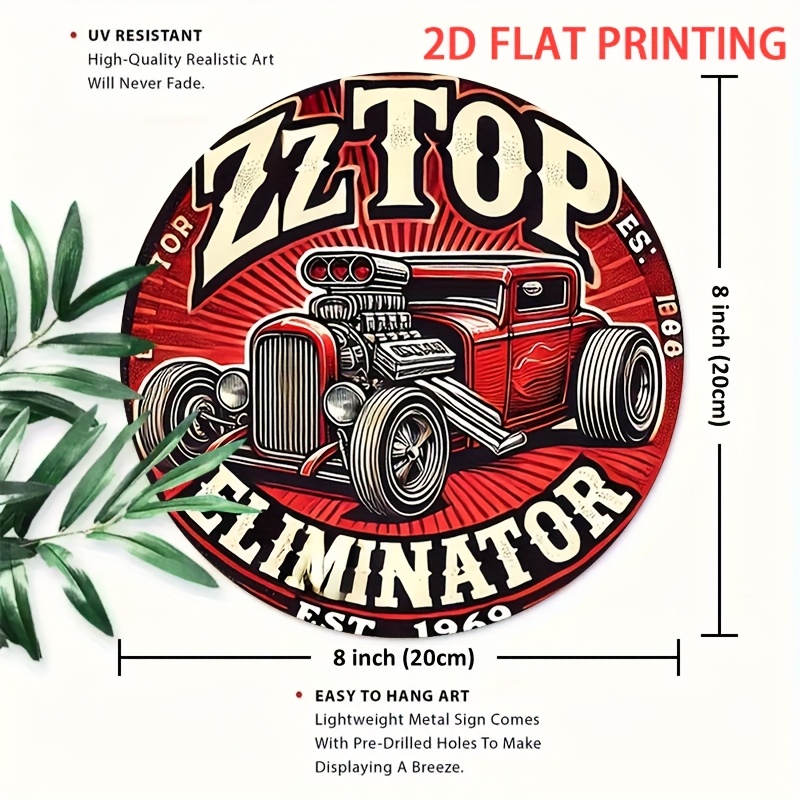 2D フラット、1個 ZZ Top エリミネーター ホットロ - Vintage Collectible Plates のレビューと価格