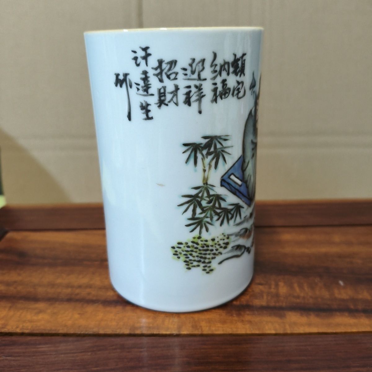 ヴィンテージ手描きパステル磁器中馗キャラクターブラシポット絶 - Vintage Collectible Pens のレビューと価格