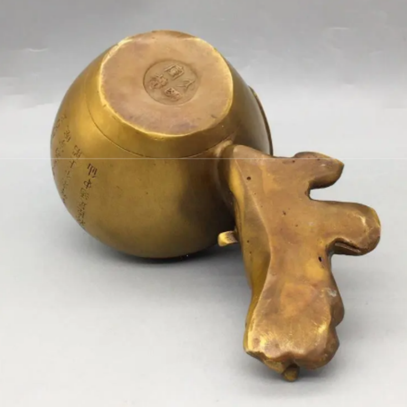アンティーク真鍮製の李白「酔仙」像 - 真鍮製の香炉、筆洗、 - Vintage Collectible Pens のレビューと価格