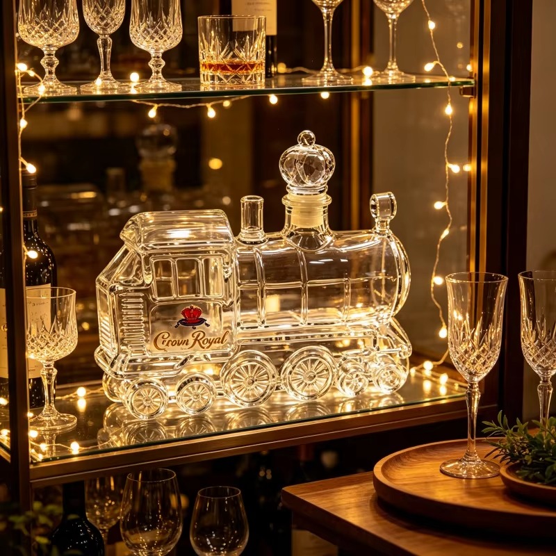 ヴィンテージ蒸気機関車のガラス製デキャンタ、クリエイティブな - Vintage Collectible Liquor Bottles のレビューと価格