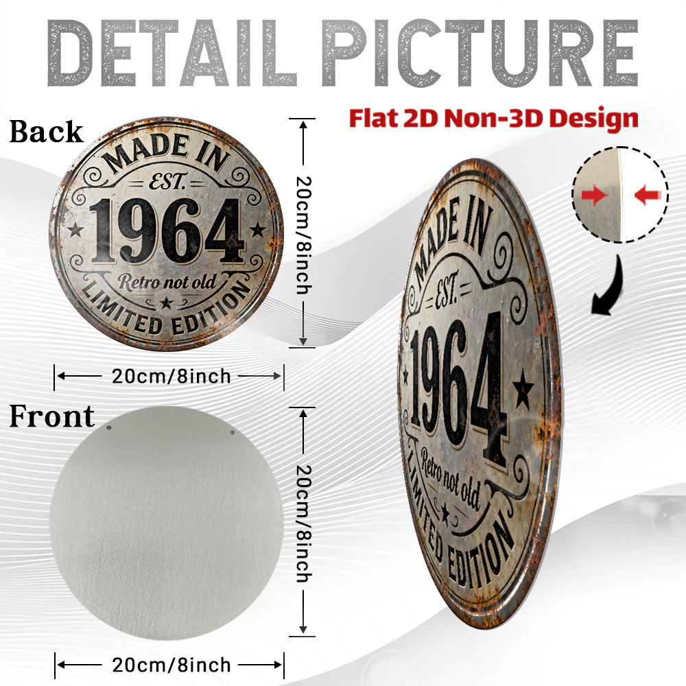2D フラット、1 個のヴィンテージ 1964 レトロメタル - Vintage Collectible Plates のレビューと価格